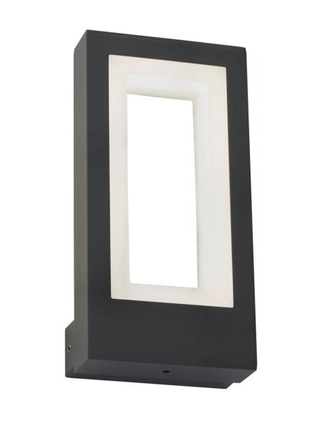 2143GY Berlin zewnętrzny Kinkiet - Dark Grey, Frosted Diffuser,IP44 Searchlight