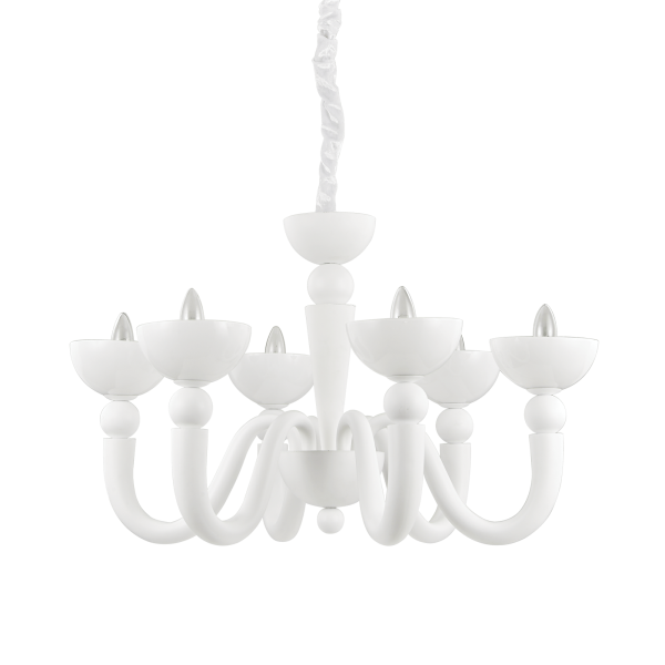 093994 Lampa wisząca bon bon sp6 white Ideal Lux - Mega RABATY w koszyku %