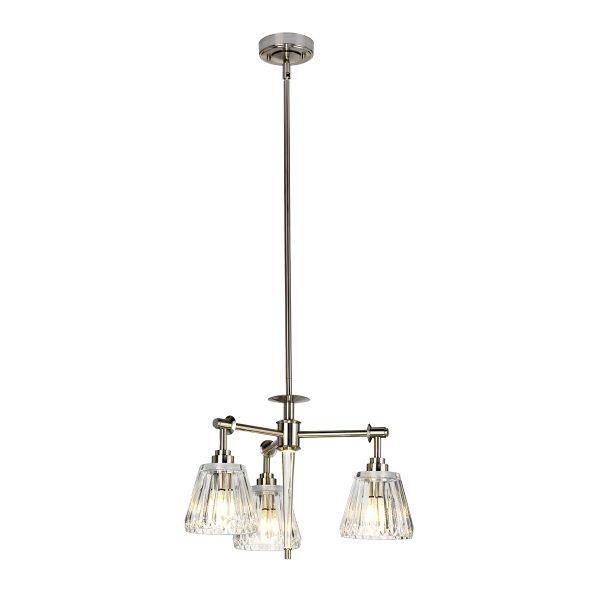 BATH-AGATHA3P-BN Lampa wisząca Agatha 3 – nikiel szczotkowany Elstead - Mega RABATY w koszyku %