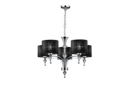 Lampa wisząca IMPRESS 5 czarna AZ0499 Azzardo