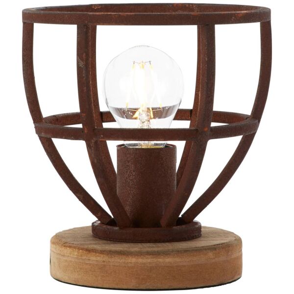 92610/55 Matrix Wood lampa stołowa 18 cm w kolorze rdzy