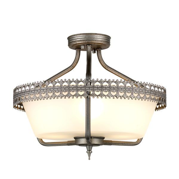CROWN-SF Korona 3 Lekka Pół-Płaska / lampa wisząca Elstead - Mega RABATY w koszyku %