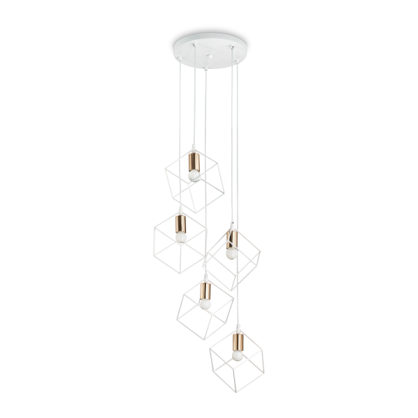 237671 Lampa wisząca ice sp5 white Ideal Lux - Mega RABATY w koszyku %