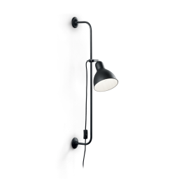 179643 Kinkiet shower ap1 black Ideal Lux - Mega RABATY w koszyku %