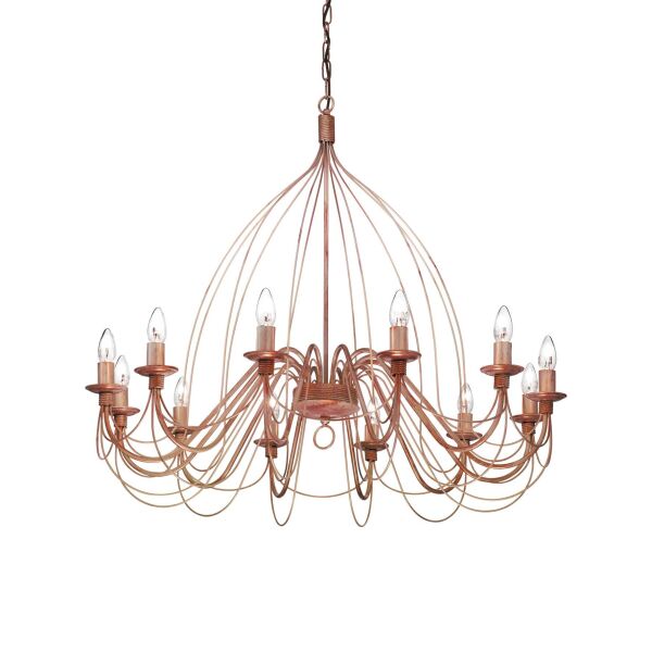 097671 Lampa wisząca corte sp12 rust Ideal Lux - Mega RABATY w koszyku %