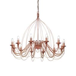 097671 Lampa wisząca corte sp12 rust Ideal Lux - Mega RABATY w koszyku %