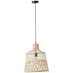99551/09 Newbury Lampa wisząca 35 cm rattan Brilliant