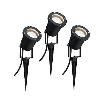 PL98897 Special Line Garden Spotlight IP65 GU10 3x3,5W 230V 3000K Czarny Aluminium 