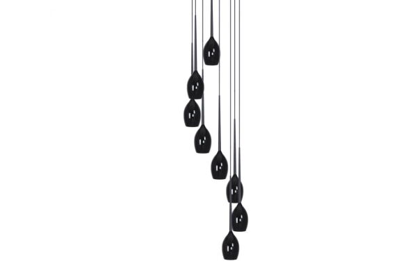 Lampa wisząca IZZA 8 czarna AZ0159 Azzardo