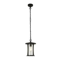 8476BK Pagoda Lampa wisząca ogrodowa - czarny Metal With Clear szkło, IP44 Searchlight