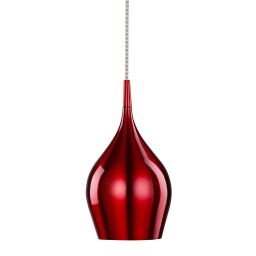 6461-12RE Vibrant Lampa wisząca - Red Aluminium Searchlight