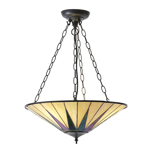70754 Tiffany Dark star 3lt lampa wisząca Interiors1900 - MEGA rabaty w koszyku %