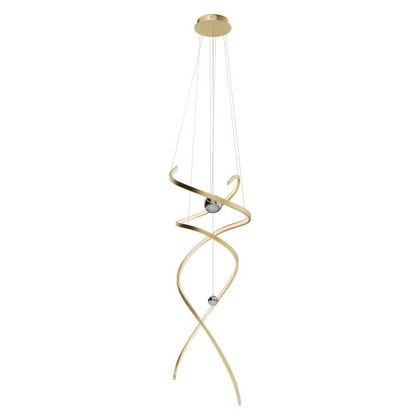 RITZ P0483D LAMPA WISZĄCA ZŁOTO SZCZOTKOWANE Maxlight