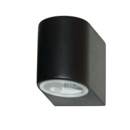 8008-1BK-LED Eiffel LED zewnętrzny Kinkiet - czarny & szkło, IP44 Searchlight