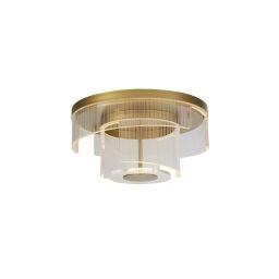25051-400GO Art Deco Inspired Gold Flush Light Searchlight