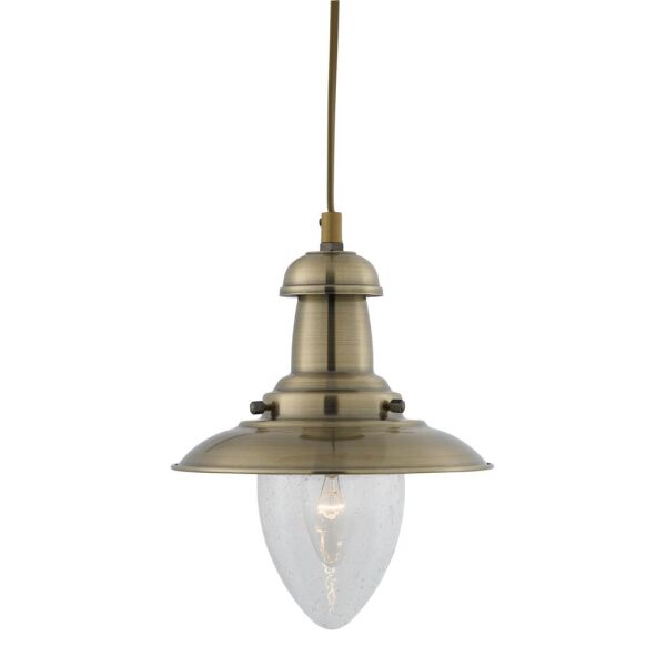 5787AB Fisherman Baby Lampa wisząca - antyczny mosiądz Searchlight