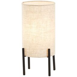 93151/76 Fairhill Lampa stołowa czarny/naturalna Brilliant