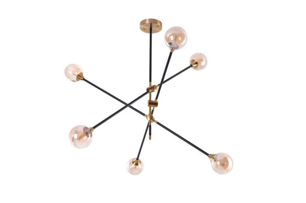LAMPA WISZĄCA SOLEN 6 BK-GO AZ4700 Azzardo