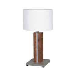 G93115/70 Lampa stołowa LED Magnus drewno ciemny/biały Brilliant