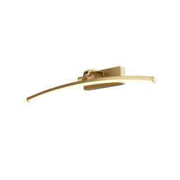 79822-50SB Santorini Picture Light - Satin Brass & Polished Metal Searchlight
