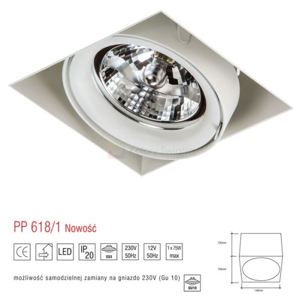 PP 618/1 WPUST SUFITOWY PP DESIGN