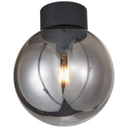 85290/93 Lampa sufitowa Astro 25 cm czarny / szkło dymne od ręki