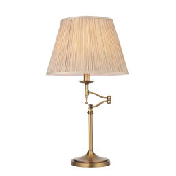 63649 Stanford antique brass 1lt lampa stołowa Interiors1900 - MEGA rabaty w koszyku %