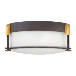 HK-COLBIN-F-S-OZ Colbin 2 Light Small Flush Mount — brąz przetarty olejem Elstead - Mega RABATY w koszyku %