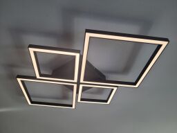 G99284/06 Quon LED 36W lampa sufitowa czarna Brilliant 