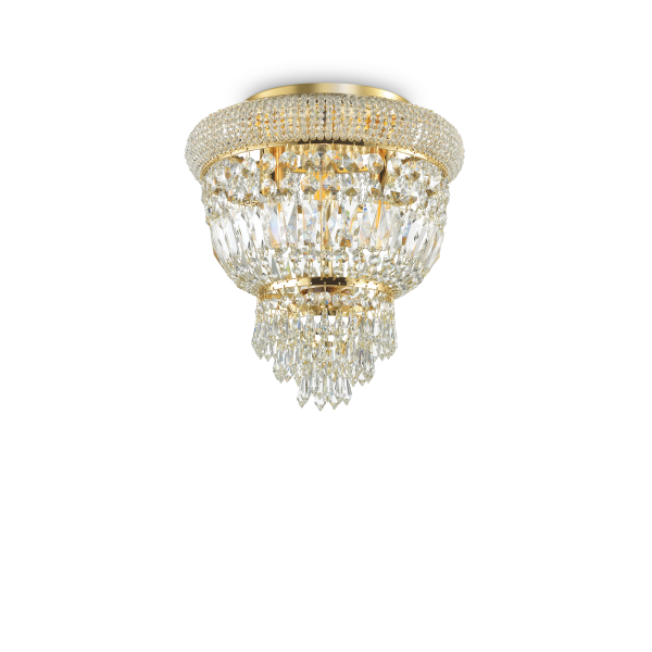 200996 Plafon dubai pl3 brass Ideal Lux - Mega RABATY w koszyku %