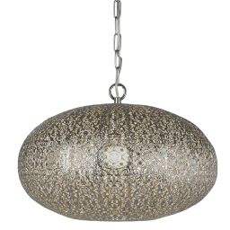2672SS Fretwork Lampa wisząca - Laser Cut Nickel Searchlight