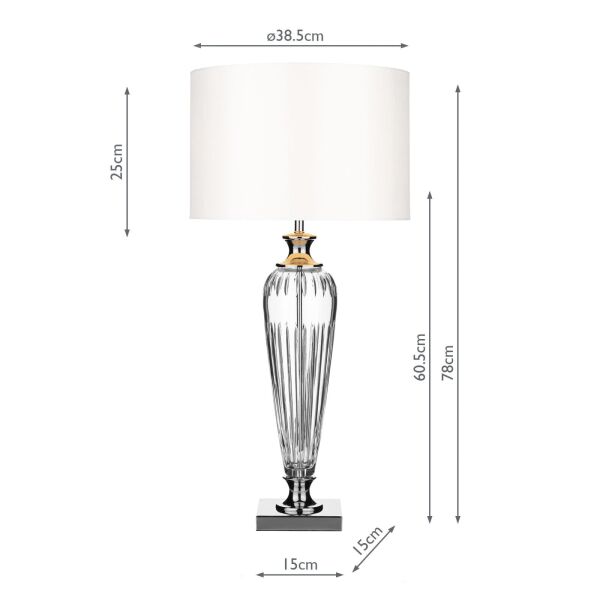 HIN4208 Hinton Lampa stołowa Dar Lighting - rabaty 20% w koszyku