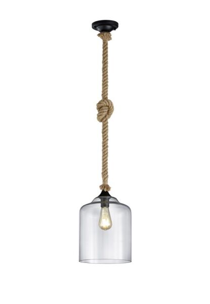 302900102 LAMPA WISZĄCA JUDITH CZARNA VINTAGE - Mega RABATY W KOSZYKU %