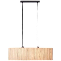 99429/76 Wimea Lampa wisząca 2flg czarny/naturalna Brilliant