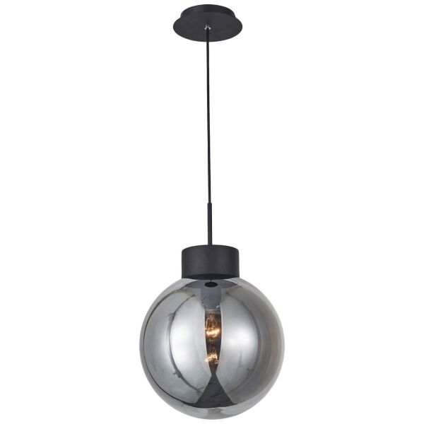 85270/93 Lampa wisząca Astro 30cm czarne / wędzone szkło