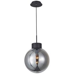 85270/93 Lampa wisząca Astro 30cm czarne / wędzone szkło