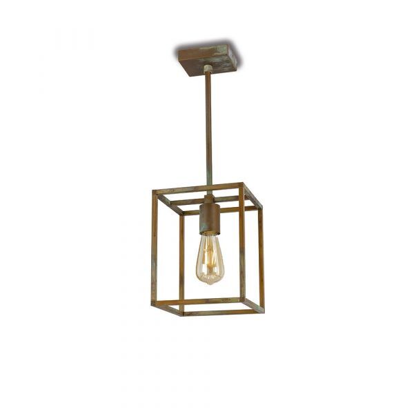 Cubic 3383 - Lampa wisząca z mosiądzu Moretti Luce