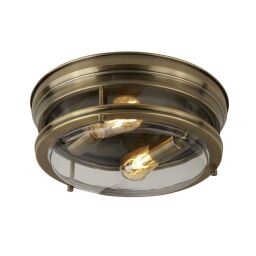 5182AB Glasgow 2Lt Ceiling Flush antyczny mosiądz Searchlight