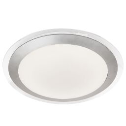 7684-33SI Chester LED łazienkowy Flush - Acrylic & srebrny Metal, IP44 Searchlight