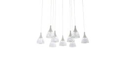 Lampa wisząca DALMATIA 9 biała AZ3144 Azzardo