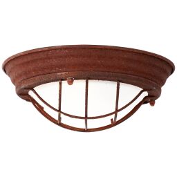 94491/60 Lampa ścienna i sufitowa Typhoon 29 cm kolor rdzy / biały