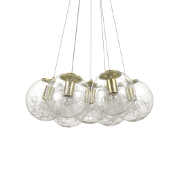 176000 Lampa wisząca mapa sat sp7 brass Ideal Lux - Mega RABATY w koszyku %