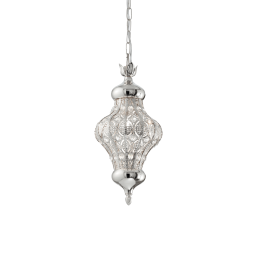140827 Lampa wisząca nawa-3 sp1 silver Ideal Lux - Mega RABATY w koszyku %
