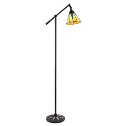 74355 Tiffany Dark star 1lt lampa stojąca Interiors1900 - MEGA rabaty w koszyku %