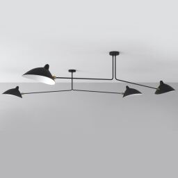 P8702 Lampa wisząca CRANE-2P dwuramienna czarna  Step Into Design - Mega RABATY W KOSZYKU %