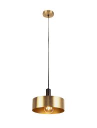 20223-1GO Knox Pendant - Black & Gold Metal Searchlight