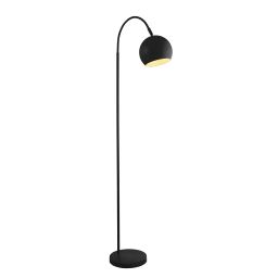 EU88011BK Calumn Floor Lamp - Matt Black Metal Searchlight