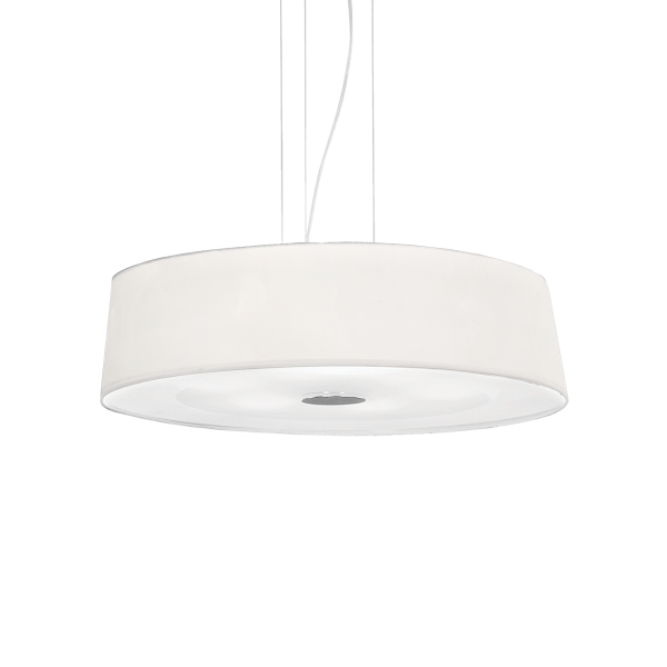 075518 Lampa wisząca hilton sp6 round white Ideal Lux - Mega RABATY w koszyku %