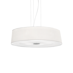 075518 Lampa wisząca hilton sp6 round white Ideal Lux - rabaty 25% w koszyku