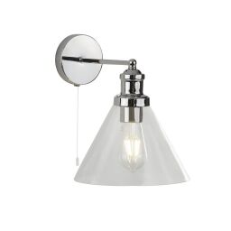 1277CC Pyramid Kinkiet - Chrome & szkło abażur Searchlight